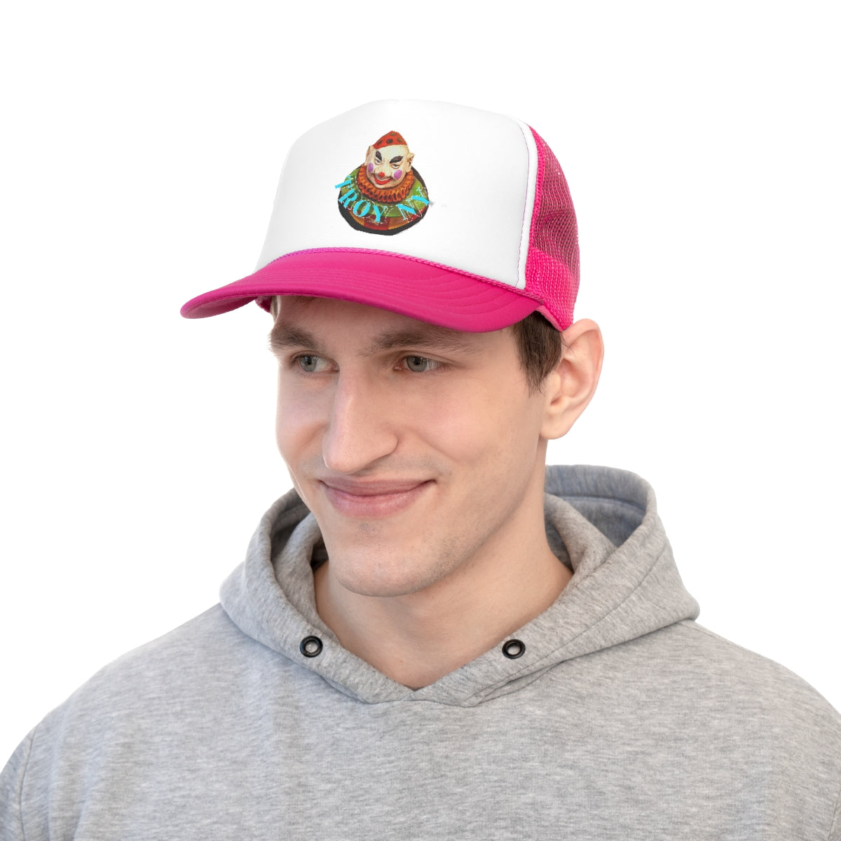 Creepster clown trucker hat