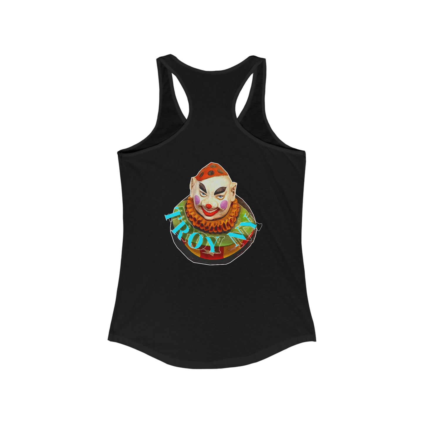 clown town Racerback Tank