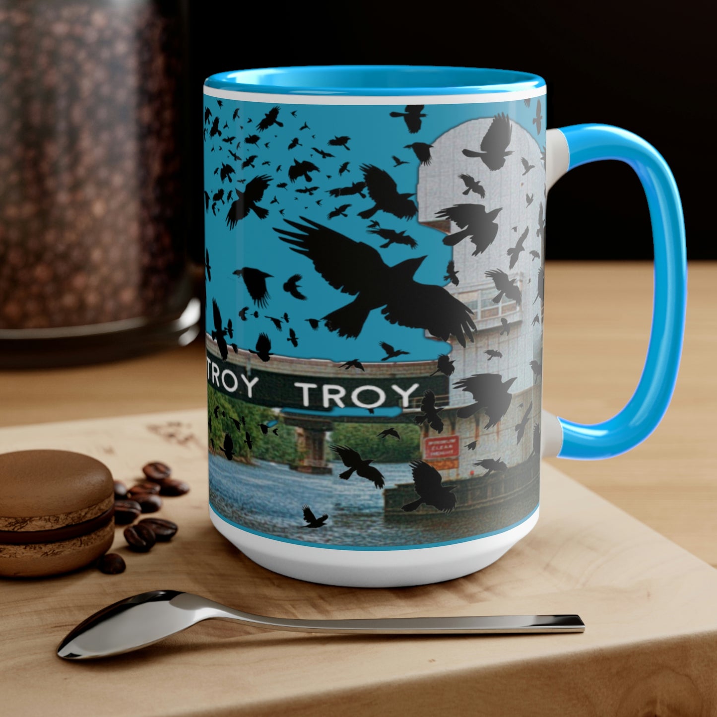 Troys crows have eyes coffee mug, 15oz