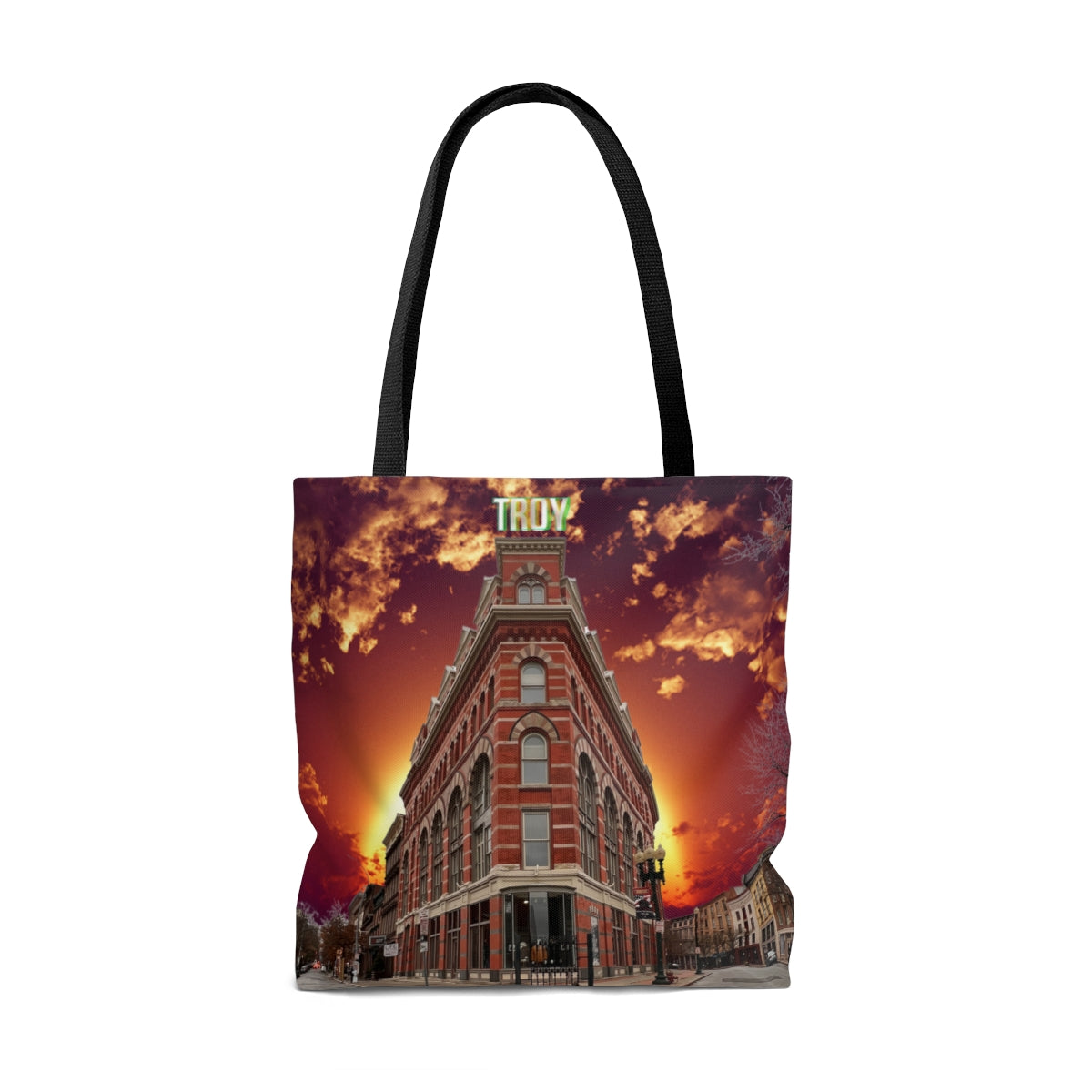 Rice building tote bag