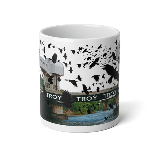 Jumbo Troys crows Mug, 20oz