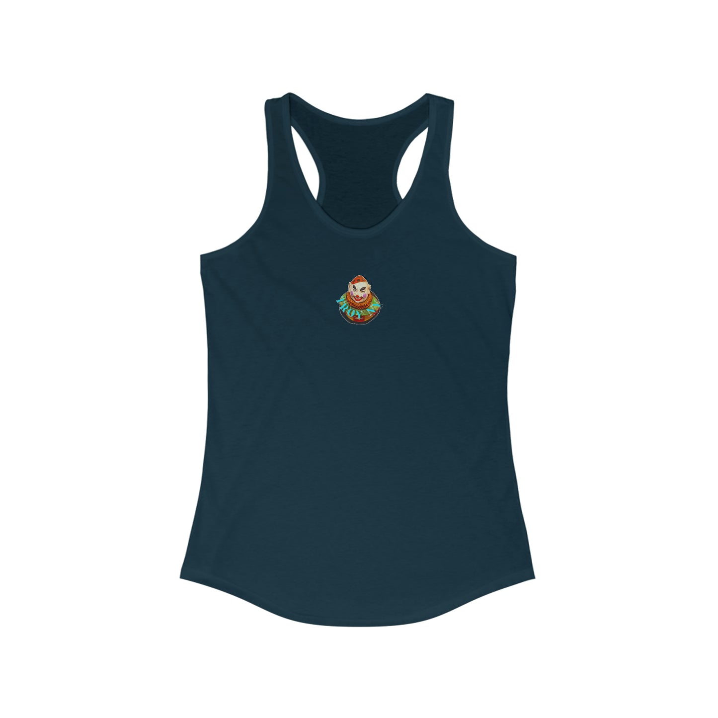 clown town Racerback Tank