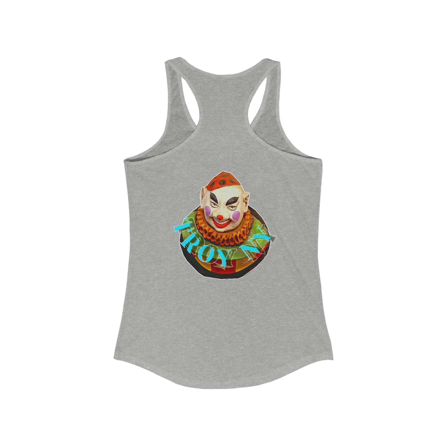 clown town Racerback Tank