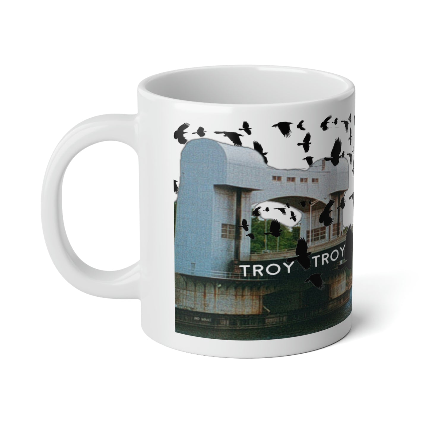 Jumbo Troys crows Mug, 20oz