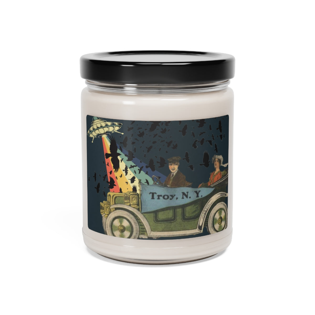 UFO Troy car soy candle