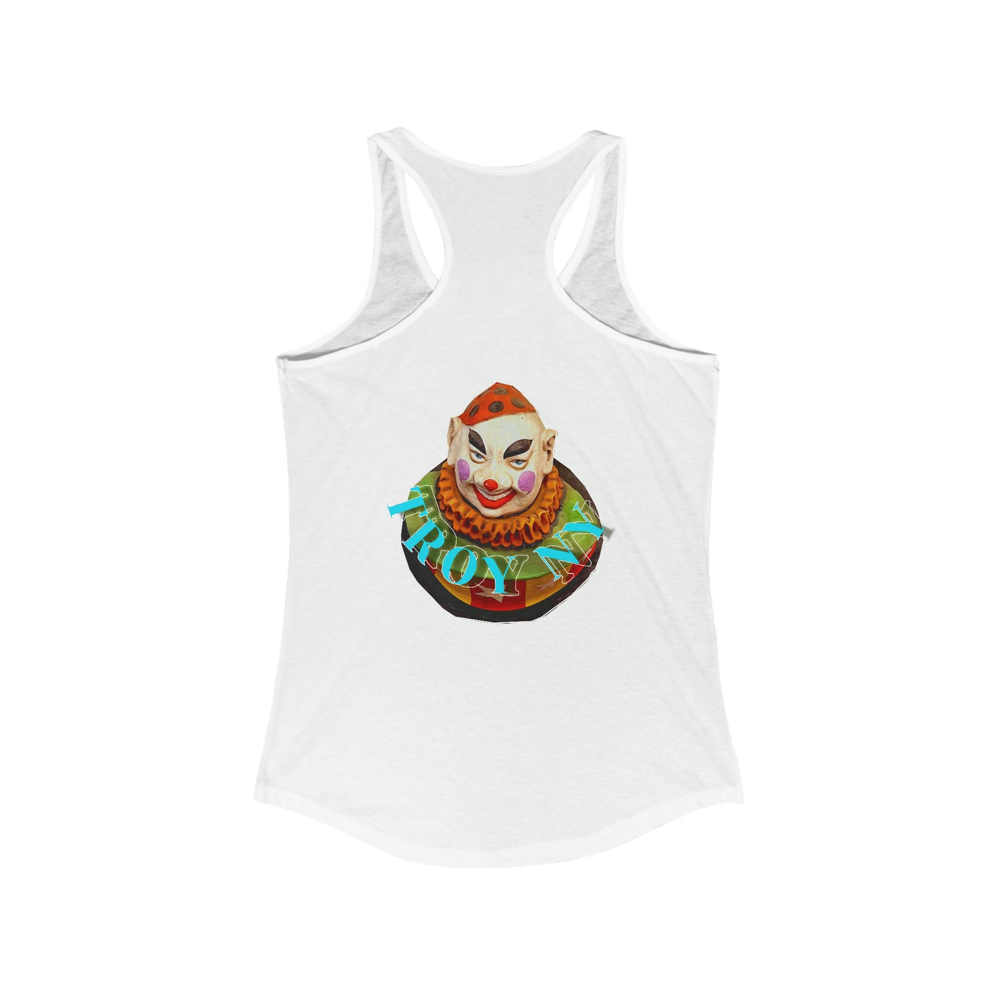 clown town Racerback Tank