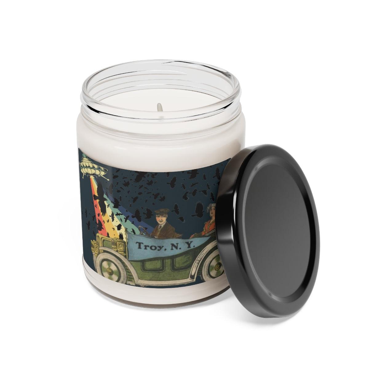 UFO Troy car soy candle