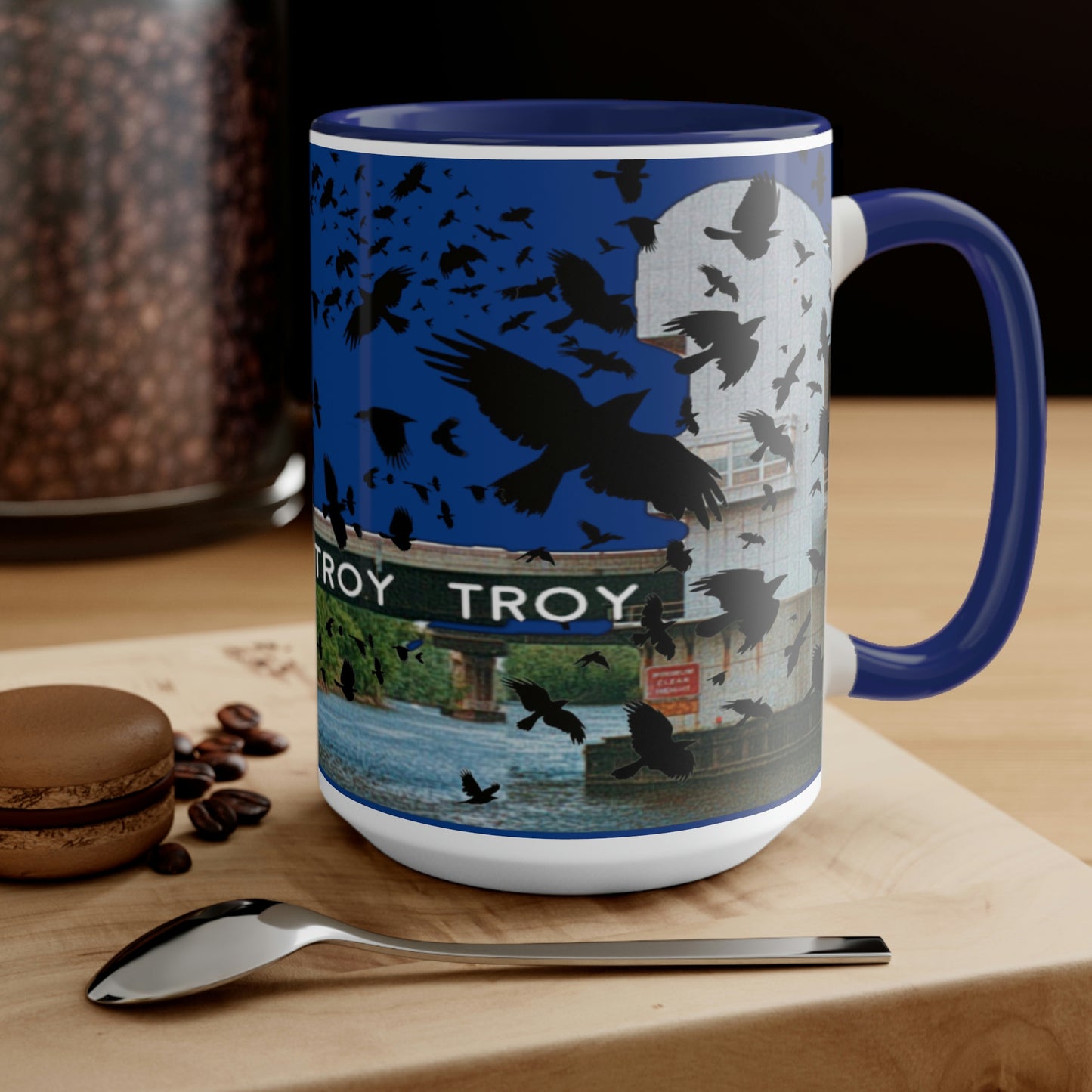 Troys crows have eyes coffee mug, 15oz