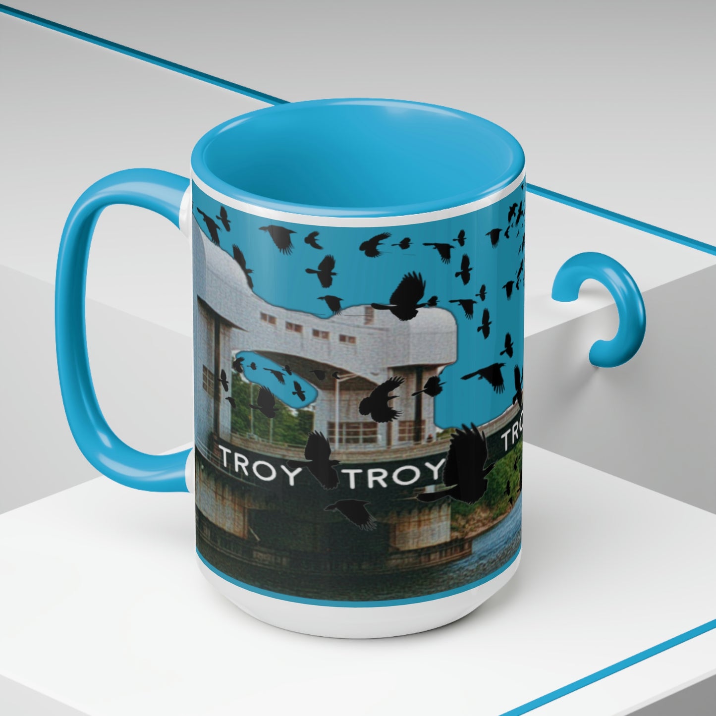 Troys crows have eyes coffee mug, 15oz