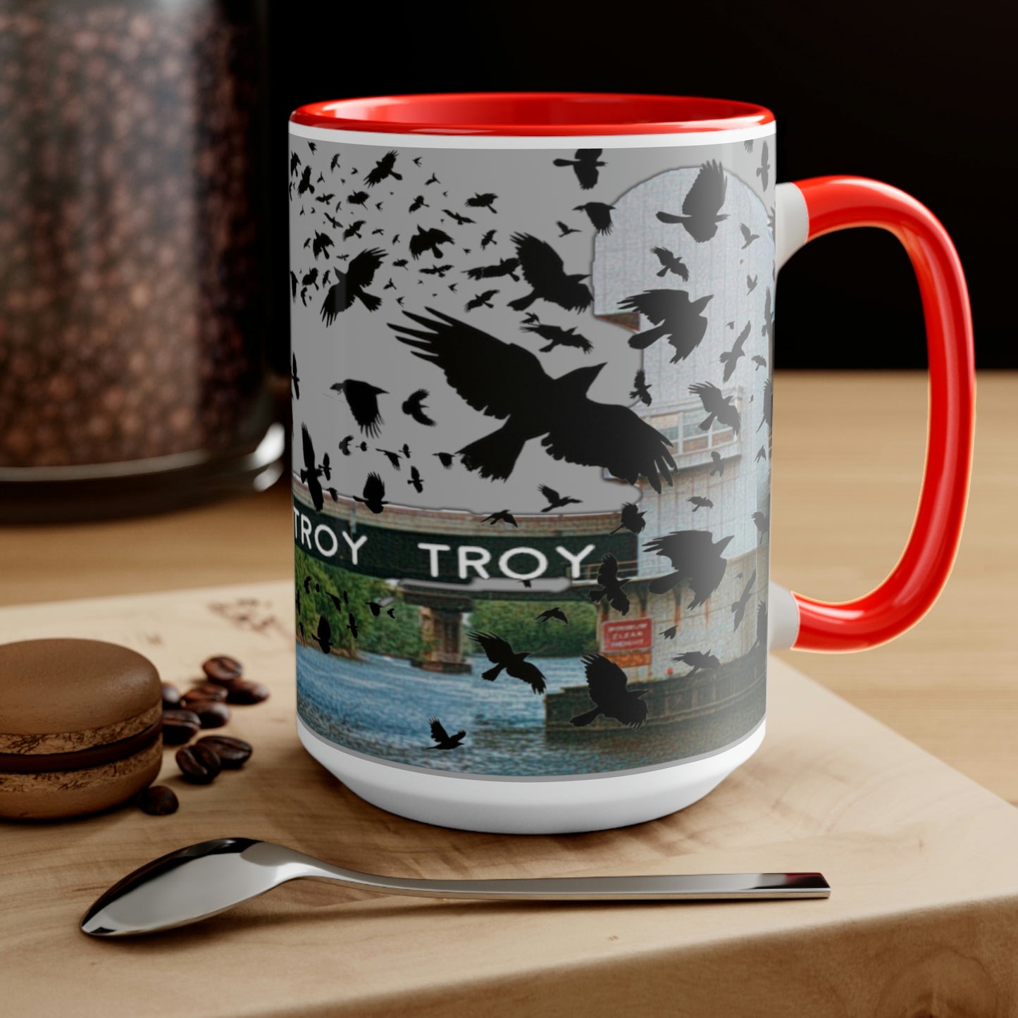 Troys crows have eyes coffee mug, 15oz