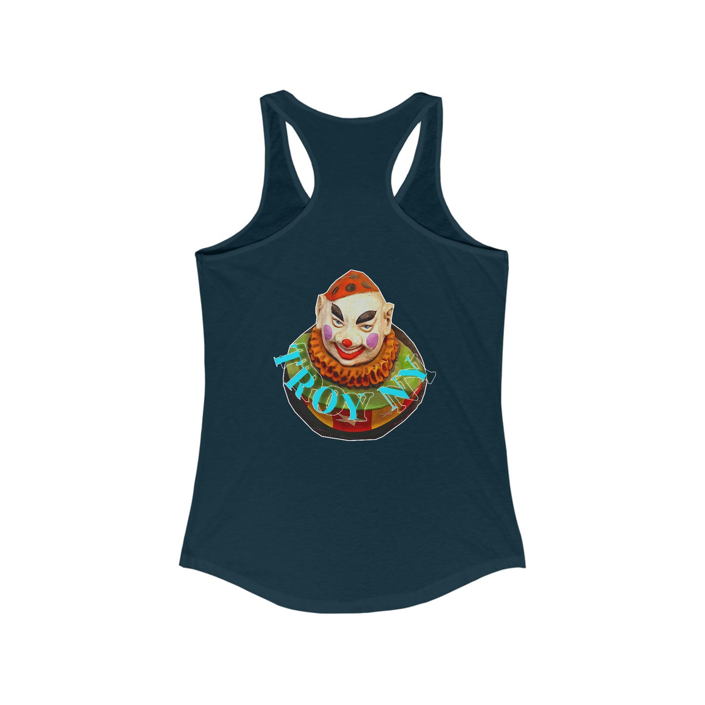 clown town Racerback Tank