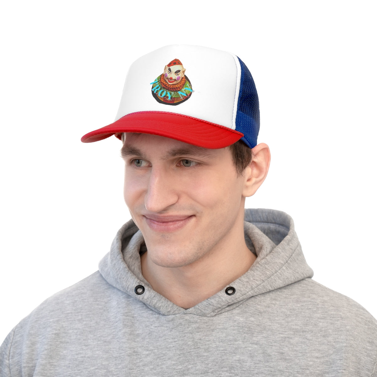 Creepster clown trucker hat