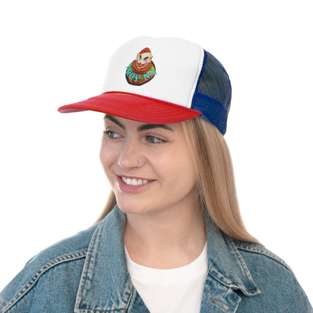 Creepster clown trucker hat