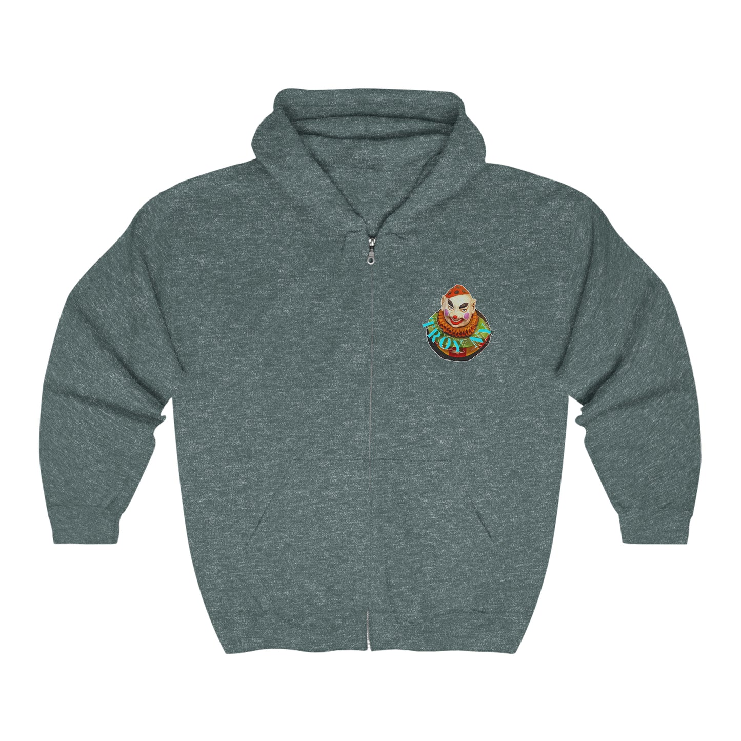 Clown town full zip Hooded Sweatshirt