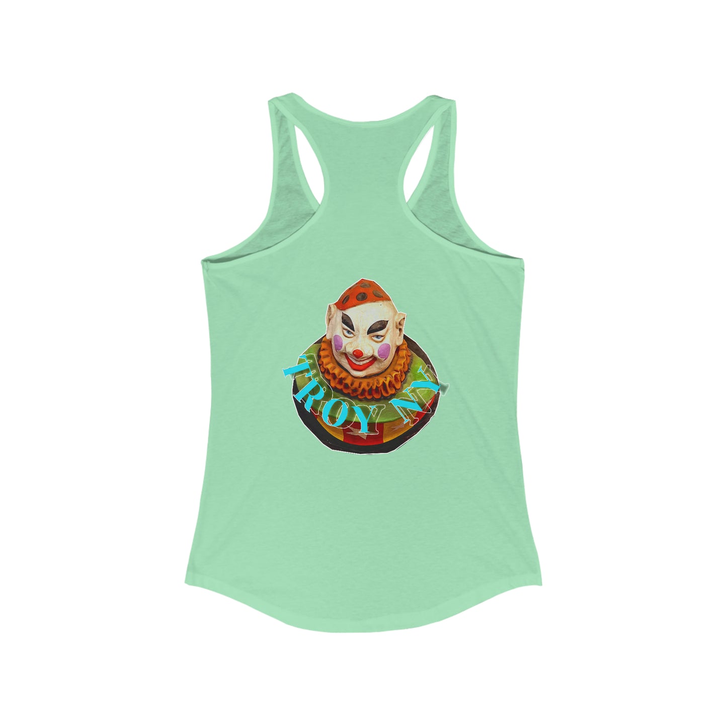 clown town Racerback Tank