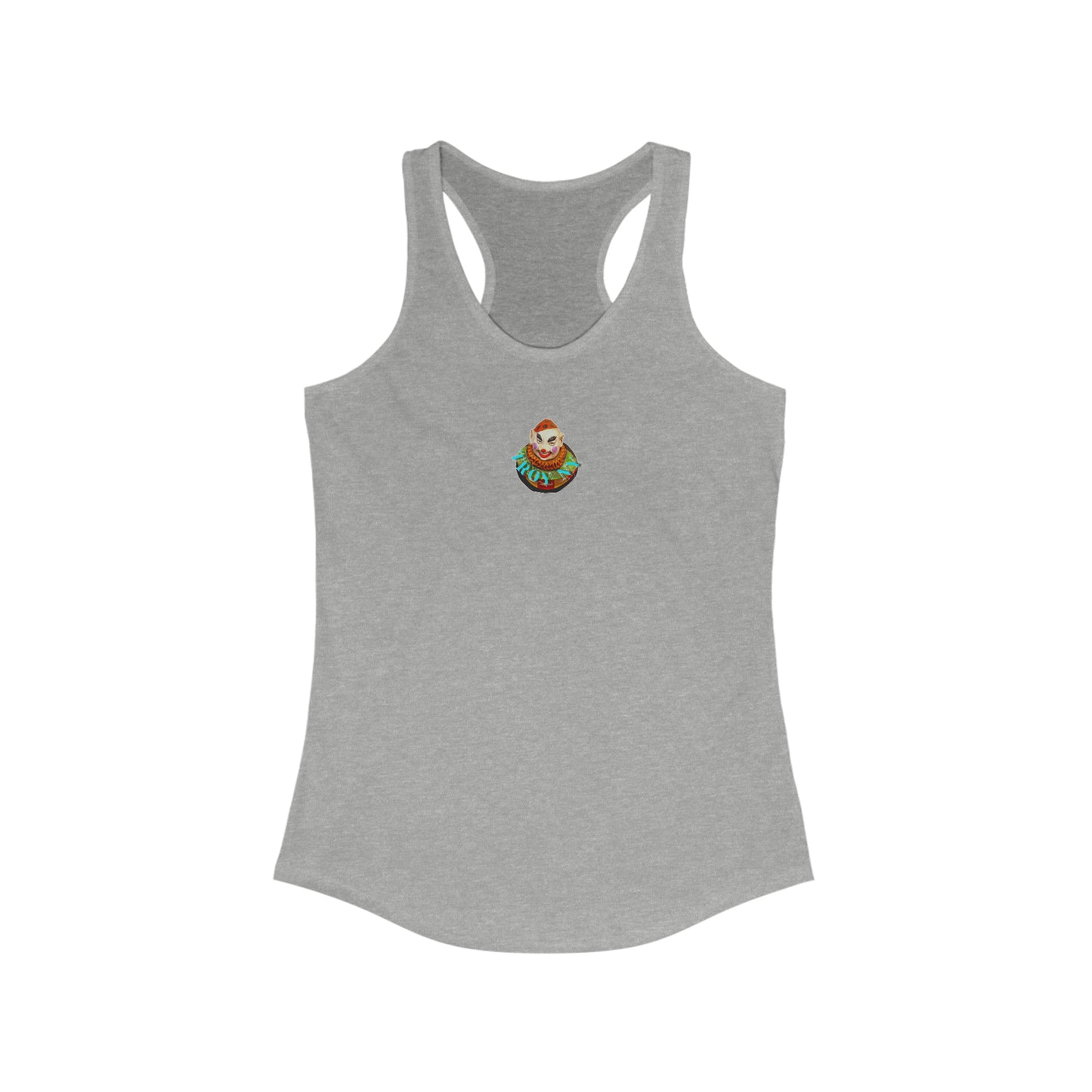 clown town Racerback Tank