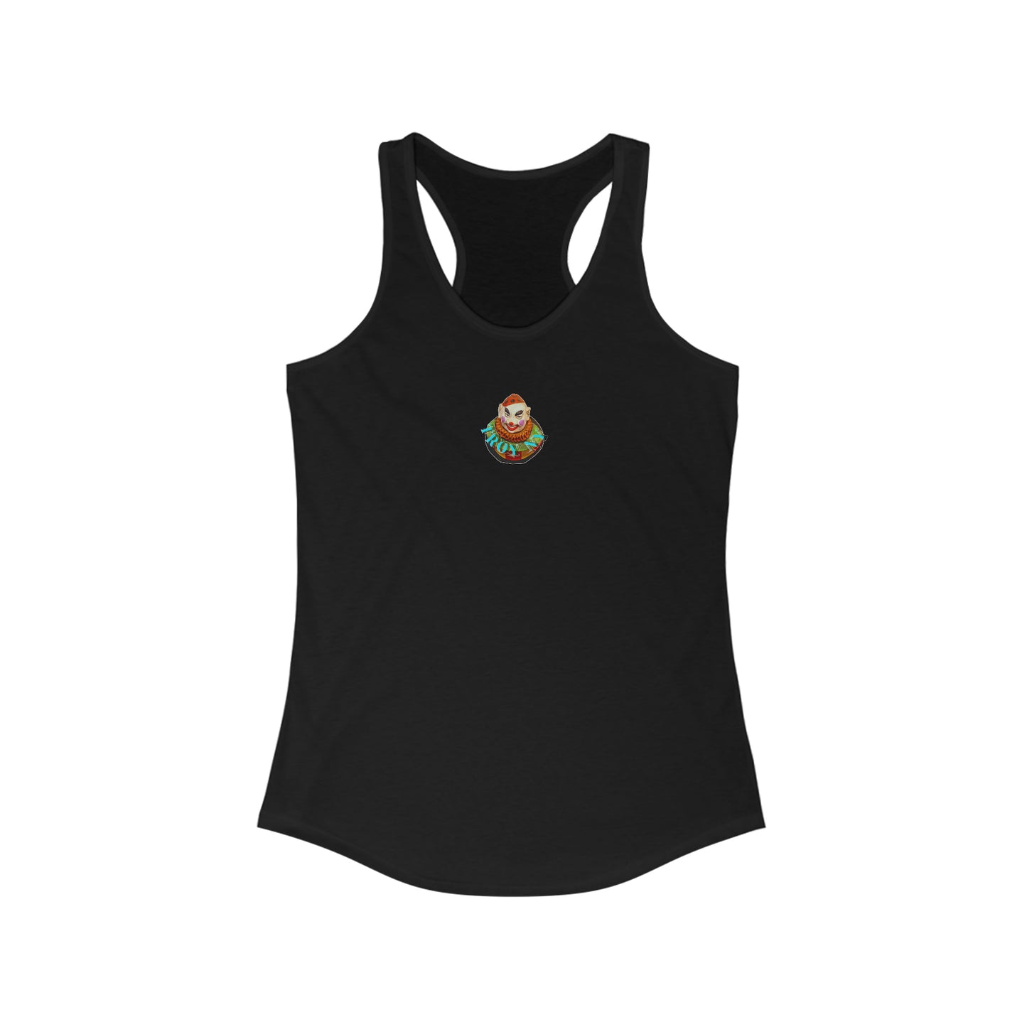 clown town Racerback Tank